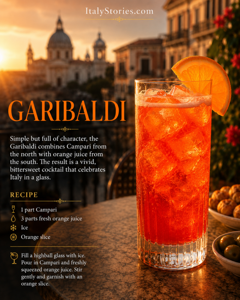 Garibaldi Italian cocktail recipe