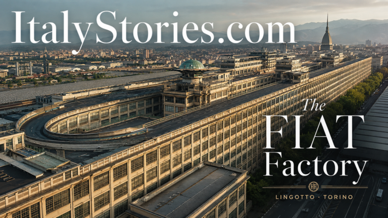 Historic FIAT Lingotto factory and rooftop test track in Turin