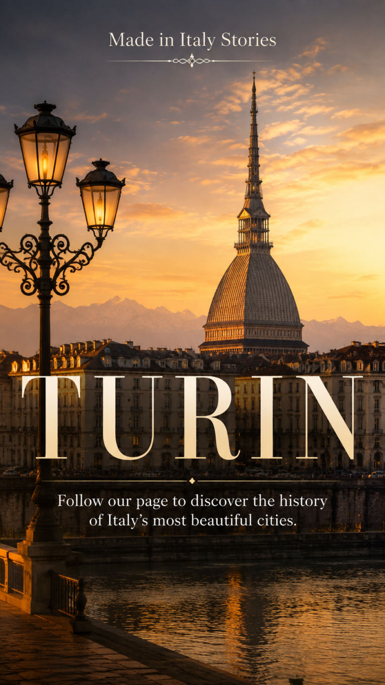Turin and the Mole Antonelliana at sunset